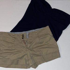 3/$15 Papaya Khaki Shorts